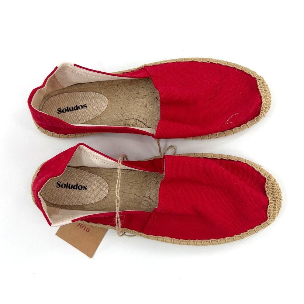 Soludos Rioja Red The Dali Original Espadrille Shoes Size 9-9.5 - Picture 7 of 12